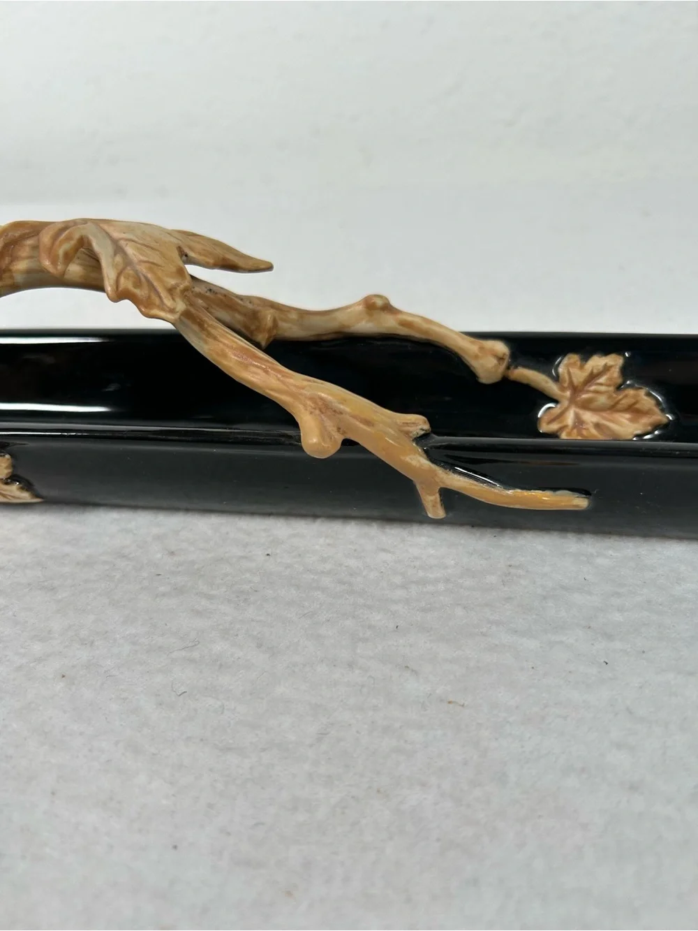 Fitz & Floyd Classics Collection Olive Tray Trinket Dish Grape Vine Leaf Branch